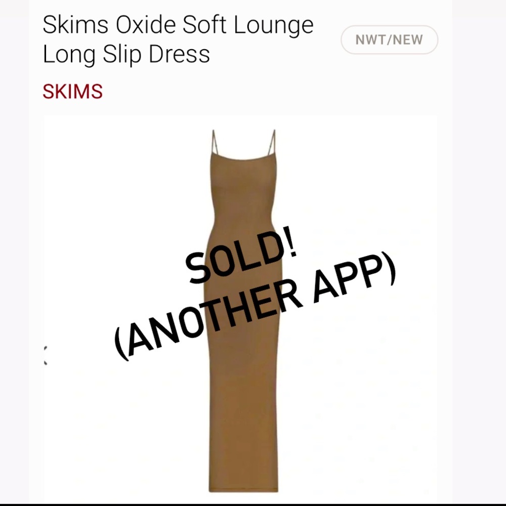 Brand New SKIMS MAXI IN OXIDE COLOR!